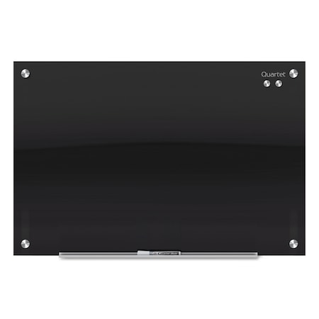 Quartet Infinity Black Glass Magnetic Marker Board, 72 x 48 G7248B-A